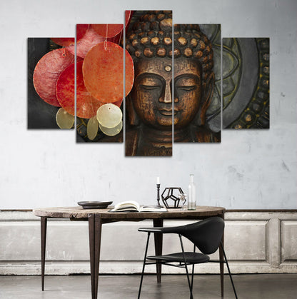 Brown buddha painting