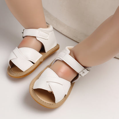 Scarpe per bambini da 0-1 anno Suola Oxford antiscivolo Sandali per bambini da 0-12 mesi