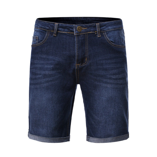 Men's Fashion Ripped Blue Denim Shorts