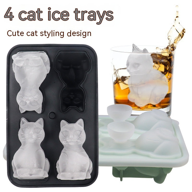 Cat Ice Tray Silicone Mold Household